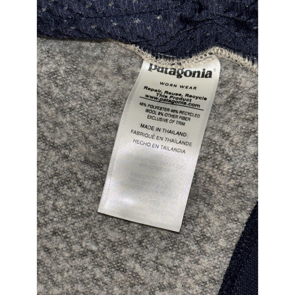 Patagonia Woolyester Fleece Jacket Oat Mens Large 26935 Full Zip Wool Blend - Picture 6 of 7